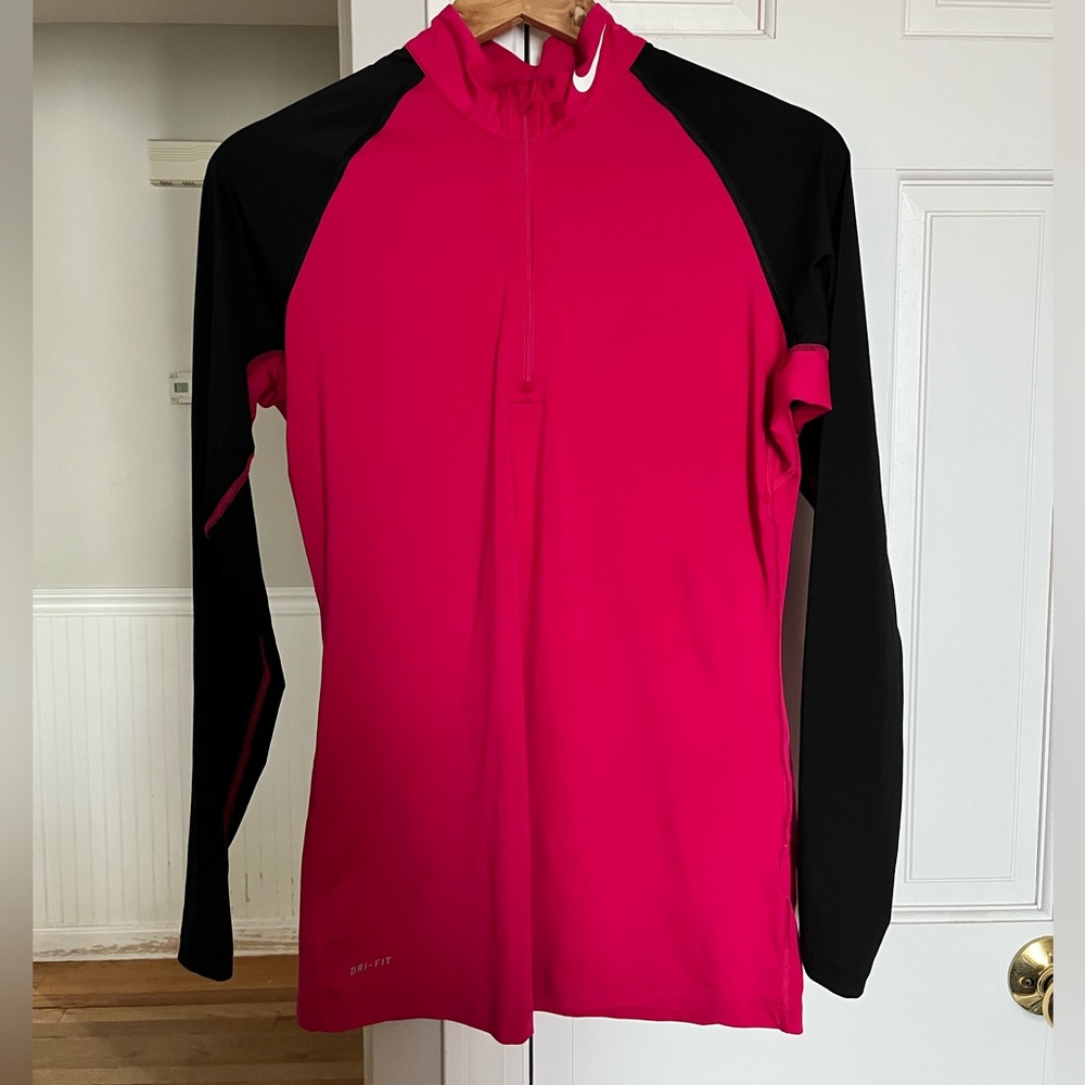 Nike Pro Fitted Pink Athletic Top